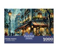 Puzzles Jigsaw 1000 Pièces Vue Rue Puzzles 38x26cm/1000pcs pour Adultes Et Enfants Cadeau Jeu D'Intelligence Familial DIY Carton