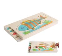 Puzzles, Jouet Casse-Tête Éducatif en Forme de Poisson pour l'Apprentissage, Jeux de Puzzle pour Garçons et Filles, pour Les Garçons Et Filles Durant Les Fêtes Et