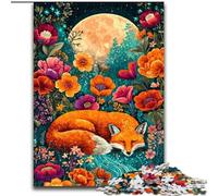 Puzzles Jungle Fox pour Adultes et Adolescents, 1000 pièces, Jeu éducatif et décompressant pour Anniversaire et Noël (50x75cm)