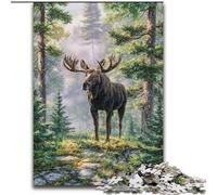 Puzzles Jungle Moose pour Adolescents 1000 pièces, Jeux Amusants, Chaque pièce est Unique - Jeu Familial Stimulant (50x75cm)
