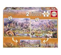 Puzzles Junior 2x100 Animaux Sauvages