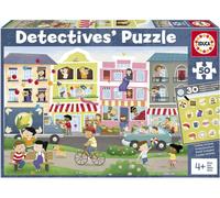 Educa Borrás - Puzzle enfant Detectives' Puzzles En Ville - 50 pièces, +4 ans (18894)