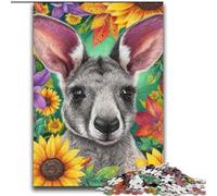 Puzzles Kangourou Fleuri 2000 pièces pour Adolescents, adaptés aux Personnes de 14 Ans et Plus Idées Cadeaux de décoration intérieure 70x100cm