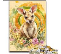 Puzzles Kangourou Fleuri 2000 pièces pour Adolescents, Jouets éducatifs, Anti-Stress, Cadeaux d'anniversaire Uniques (70x100cm)