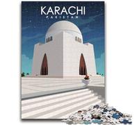 Puzzles Karachi, Pakistan, pour Adultes et Adolescents Jeu Stimulant et ludique en Famille pour Toute la Famille (38x26cm)