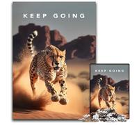 Puzzles Keep Going Motivation 1000 pièces pour Adultes, Casse-tête Stimulant, Jeu Familial interactif, adapté aux 14 Ans et Plus 26x38cm/10,23x14,96 Pouces