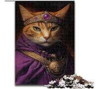 Puzzles King Cat, Puzzles Difficiles pour Adultes 50x75cm, Parfaits pour Les Adolescents et Les collectionneurs, décoration d'intérieur idéale et Cadeau de Voyage