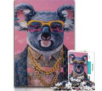 Puzzles Koala pour Adolescents, 1 000 pièces, Anti-Stress, défi Difficile, à Offrir en Cadeau à Toute la Famille (38x26cm)