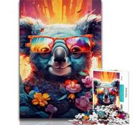 Puzzles Koalas Animaux pour Adultes 1000 Puzzles, Difficiles à Compléter, mais Amusants et Humoristiques, Décoration et Cadeaux Uniques pour la Maison (38x26cm)