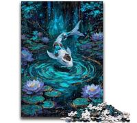 Puzzles Koi Magiques 1000 pièces pour Adolescents, Anti-Stress, défi Difficile, à Offrir en Cadeau à Toute la Famille (38x26cm)