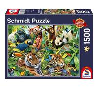 Schmidt-Spiele Puzzle Monde animalier coloré