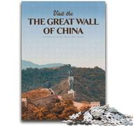 Puzzles La Grande Muraille de Chine 2000 pièces pour Adultes et Adolescents, Anti-Stress, Vacances à la Maison, Passe-Temps, Amour Entre Couples, 2000 pièces (70x100cm)