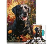 Puzzles Labrador des forêts pour Adolescents, Difficiles à compléter mais Amusants et Humoristiques avec Affiche et fiche de Questions-réponses Assorties (50x75cm)
