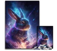 Puzzles Lapin Magique 1000 pièces pour Adultes, activité familiale, décoration d'intérieur, Cadeau de Noël 26x38cm/10,23x14,96 Pouces