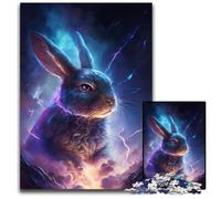 Puzzles Lapin Magique 1000 pièces pour Adultes, Puzzles en Bois pour Adultes, activité familiale, Casse-tête, décoration intérieure, Cadeau de Vacances 50x75cm/19,68x29,52 Pouces