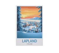Puzzles,Laponie, Finlande,Adultes Puzzle en Papier, Loisirs Divertissement Jeu Jouet-1000 Pièces(38x26cm)-FY37