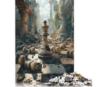 Puzzles Le Dernier Roi Debout 1000 Pièces Puzzle pour Adultes Puzzle en Bois Convient aux Adultes et aux Plus de 18 Ans Jouets Anti-Stress (75x50cm)