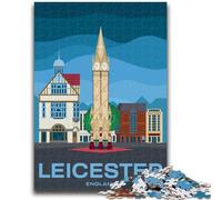 Puzzles Leicester City Angleterre pour Adultes 1000 pièces,stimulez Votre Cerveau,développez Votre Patience,développez Votre créativité et développez Votre Sens de la Patience Jeu de défi Unique