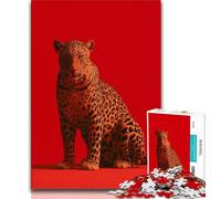 Puzzles léopard 1000 pièces pour Adolescents, Cadeaux, Jeu de Quiz, décoration Murale, Cadeaux Uniques d'anniversaire et de Noël 38x26cm