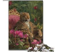 Puzzles Léopard 1000 pièces pour Adultes et Adolescents, pour Un Moment de détente et de Partage, pour Un Amour de Couple Plus Intense (50x75cm)