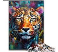 Puzzles Léopard Africain 1000 Pièces pour Adultes Puzzles Impossibles pour Adultes Cadeau Parfait pour la Famille et Les Amis, Convient aux 14 Ans et Plus Taille 38x26cm