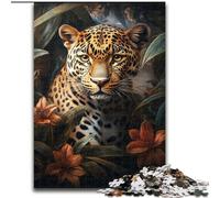 Puzzles Léopard de la Jungle pour Adolescents, Jouets éducatifs et éducatifs, Jeux familiaux, adaptés à la décoration de Bureau (26x38cm)