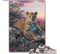 Puzzles Léopard Fantastique pour Adolescents 1000 Pièces, Modèle à Assembler Offrez-en Un Cadeau à Toute la Famille Convient aux Enfants de 14 Ans et Plus (26x38cm)