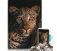 Puzzles Léopard Fantastique pour Adolescents 1000 Puzzles, Anti-Stress Défi Difficile à Offrir en Cadeau à Toute la Famille (38x26cm)