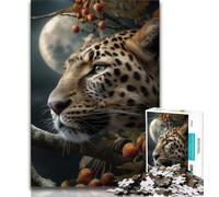 Puzzles Léopard pour Adultes et Adolescents, 1 000 pièces, Jeux éducatifs, Anti-Stress, liste de souhaits avec Père Noël (50x75cm)