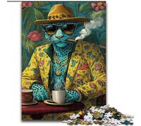 Puzzles léopard Tendance 1000 pièces pour Adolescents, Jouets de Divertissement Familial, idéal comme Cadeau pour Toute la Famille (26x38cm)