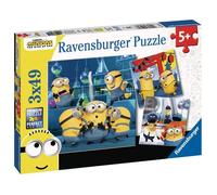 Puzzles Les Minions 3x49 pièces - Ravensburger - Pour enfants dès 5 ans
