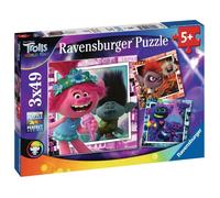 Puzzles Les Trolls - Ravensburger - 3x49 pièces - Pour enfants à partir de 5 ans