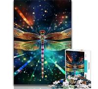 Puzzles Libellule Art Star pour Adolescents, 1 000 pièces, Jeu Familial Anti-Stress, défi Difficile, Cadeaux du Père Noël Secret (50x75cm)