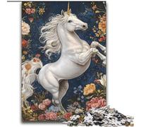 Puzzles Licorne Blanche pour Adolescents, Jouets Éducatifs, Jeux Anti-Stress, Cadeaux d'anniversaire Uniques (70x100cm)