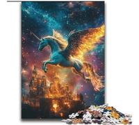 Puzzles Licorne de l'univers pour Adolescents, 2000 pièces, Jeux éducatifs, Jouets à Faire soi-même avec Affiche et fiche de Questions Assorties, pour Les 14 Ans et Plus (70x100cm)