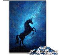 Puzzles Licorne Mystérieuse pour Adultes et Adolescents, Convient aux 14 Ans et Plus, Idées Cadeaux pour Améliorer la Mémoire (26x38cm)