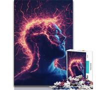 Puzzles Lightning Brain pour Adultes, Jouets éducatifs et éducatifs, Jeux familiaux avec Affiche et fiche de Questions-réponses (38x26cm)