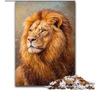 Puzzles Lion Art 1000 pièces pour Adolescents, stimulent Le Cerveau, Jouets addictifs pour cultiver la Patience, Jeu de défi Unique (50x75cm)