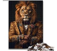 Puzzles Lion Art pour Adultes 1000 pièces, adaptés aux 14 Ans et Plus. Un Plaisir en Famille idéal comme Cadeau pour Toute la Famille (50x75cm).
