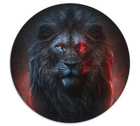 Puzzles Lion Fantastique pour 1000 Pièces Puzzle Rond de 1000 Pièces Idéal pour Les Amoureux, Cadeau Parfait de Noël, du Nouvel an, de la Saint-Valentin 67,5x67,5cm