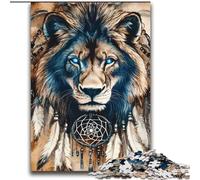 Puzzles Lion Indien pour Adultes : 2000 pièces, Jeux éducatifs, décoration d'intérieur, à Offrir en Cadeau à Toute la Famille (70x100cm)