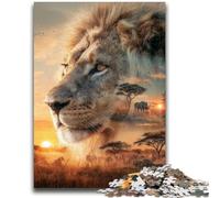 Puzzles Lion Mountain Range 1000 pièces pour Adultes, stimulent Le Cerveau, stimulent la Patience, développent l'intérêt, Excellent Cadeau (50x75cm)
