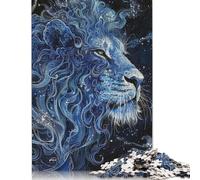 Puzzles Lions d'art pour Adultes, 1 000 pièces, pour Adolescents, en Bois, Jouets de Divertissement, Cadeaux, 1 000 pièces (75 x 50 cm)