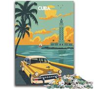 Puzzles Littoral Cubain pour Adolescents 1000 pièces, Jouets addictifs pour stimuler l'intelligence cérébrale, Cadeaux d'anniversaire pour Les 14 Ans et Plus, 1000 pièces (50x75cm)