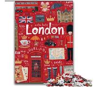 Puzzles Londres pour Adultes 2000 pièces, à partir de 14 Ans, décoration Murale, Cadeau d'anniversaire de Noël (70x100cm)