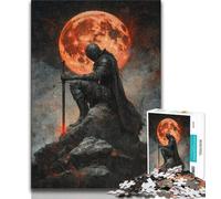 Puzzles Lone Knight pour Adultes, 1 000 pièces, Difficiles à compléter, mais Amusants et Humoristiques, décoration d'intérieur et Cadeaux Uniques, 38x26cm