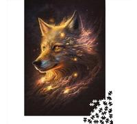 Puzzles Loup pour Adultes, 1000 Pièces, Puzzle en Bois, Amusant Jeu de Décompression, 1000 Pièces (75x50cm)