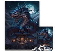 Puzzles Loup pour Adultes, Puzzles de 1000 pièces pour Adultes, Casse-tête Stimulant pour Adolescents, Jeu interactif Amusant en Famille 26x38cm/10,23x14,96 Pouces