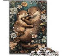 Puzzles Loutre Animaux pour Adultes 1000 Puzzles, Convient aux 14 Ans et Plus Amusement en Famille C'est Idéal comme Cadeau pour Toute la Famille (26x38cm)