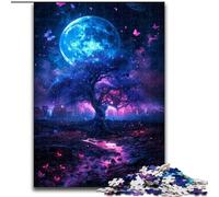 Puzzles Lune Papillon pour Adultes, Jouets addictifs pour stimuler l'intelligence cérébrale, Cadeaux d'anniversaire pour Les 14 Ans et Plus (50x75cm)